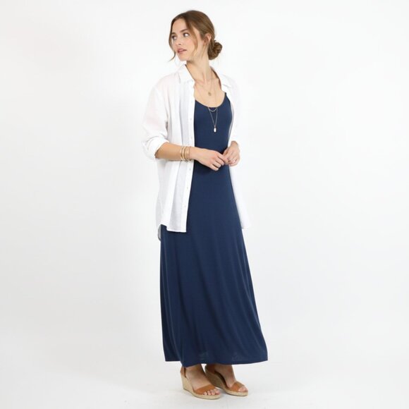 *Babaton Navy Maxi Dress - Picture 1 of 6